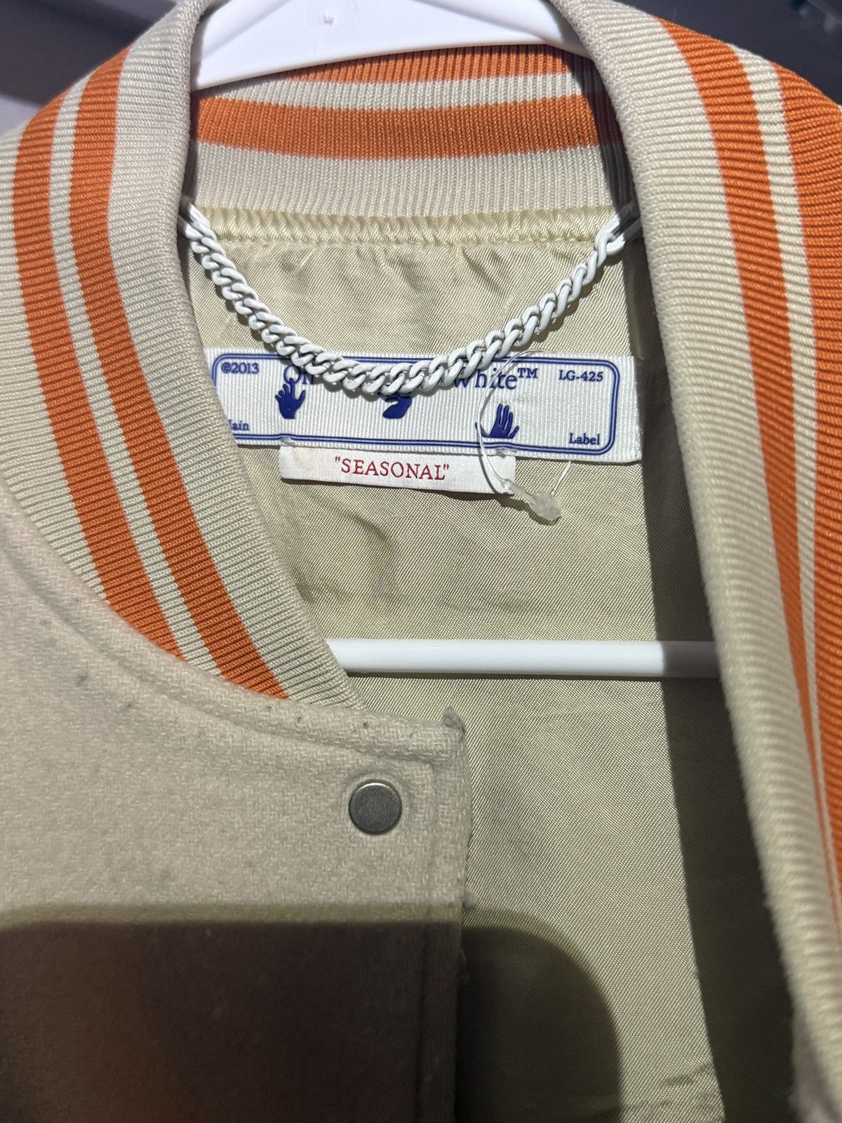 Off-White Off White Varsity Jacket Size US M / EU 48-50 / 2 - 2 Thumbnail