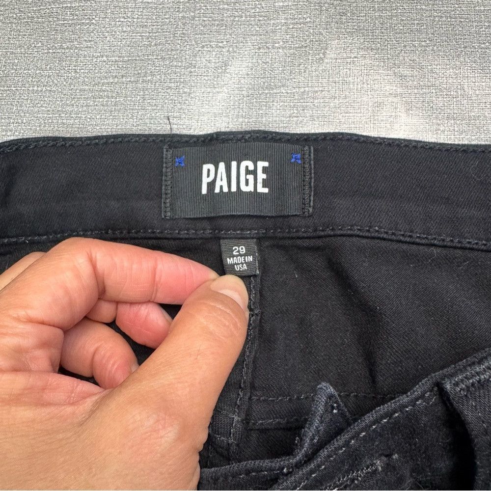 Paige PAIGE Croft Jeans in Black Shadow Size 29 Size US 29 - 5 Thumbnail
