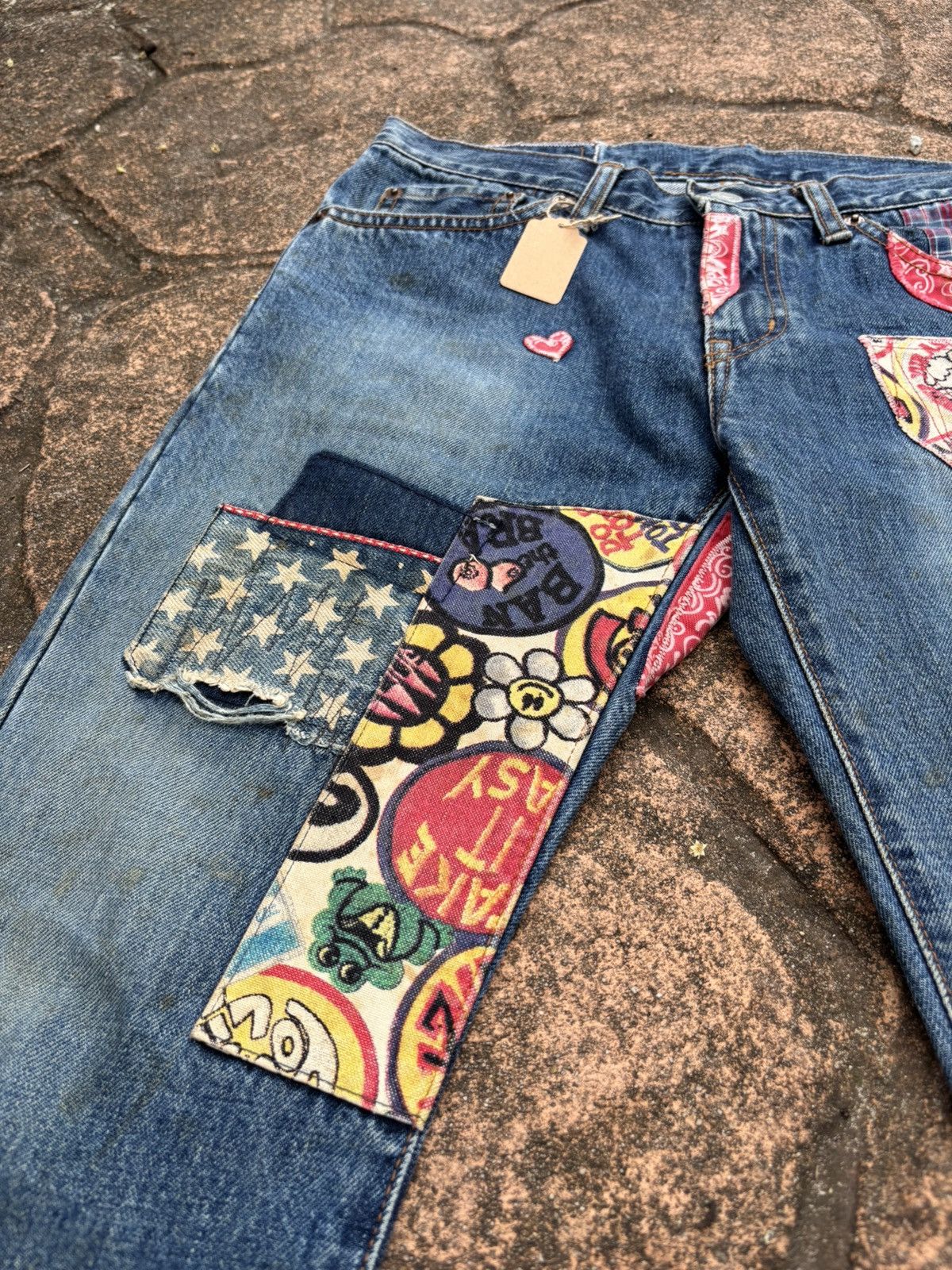 Hysteric Glamour Hysteric glamour bootcut patchwork jeans Size 29" - 7 Thumbnail