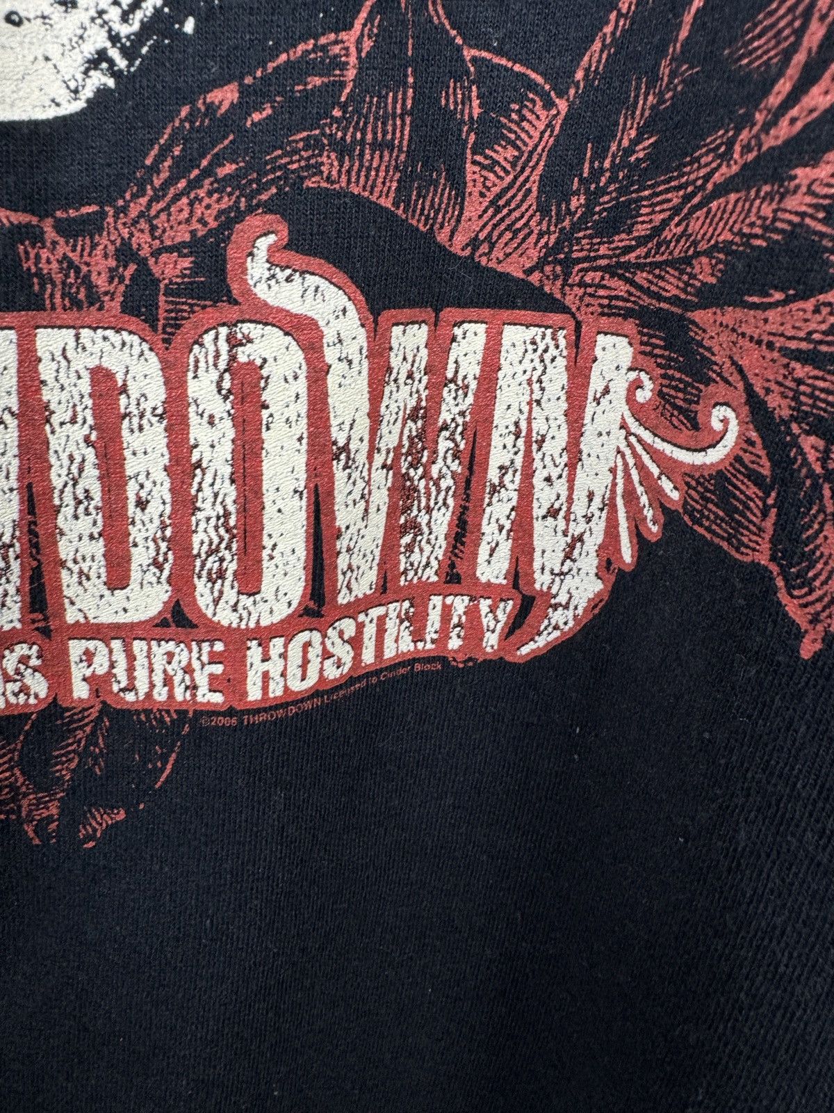Gildan Throwdown Skull Graphic T-Shirt Heavy Metal Hardcore Tee Size US L / EU 52-54 / 3 - 6 Thumbnail