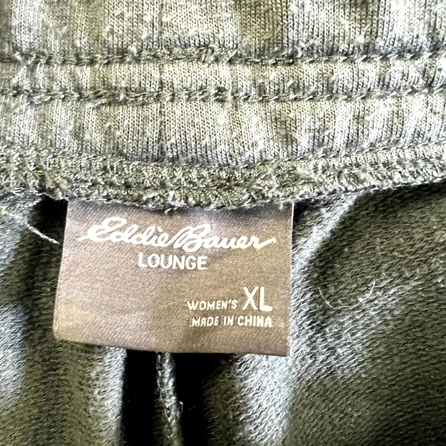Eddie Bauer Eddie Bauer Sweatpants Womens XL Army Green Fleece Lined Tapered Leg Loungewear Size 40" / US 18 - 6 Thumbnail