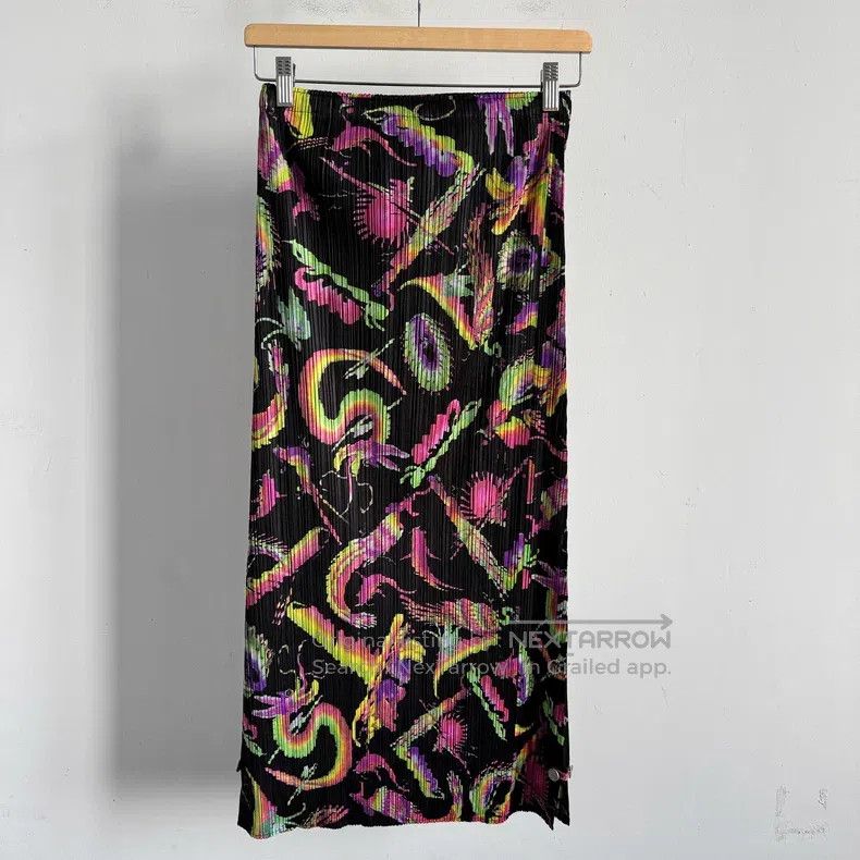 Issey Miyake Issey Miyake Color Block Midi Skirt Size 26" / US 2 / IT 38 - 2 Thumbnail