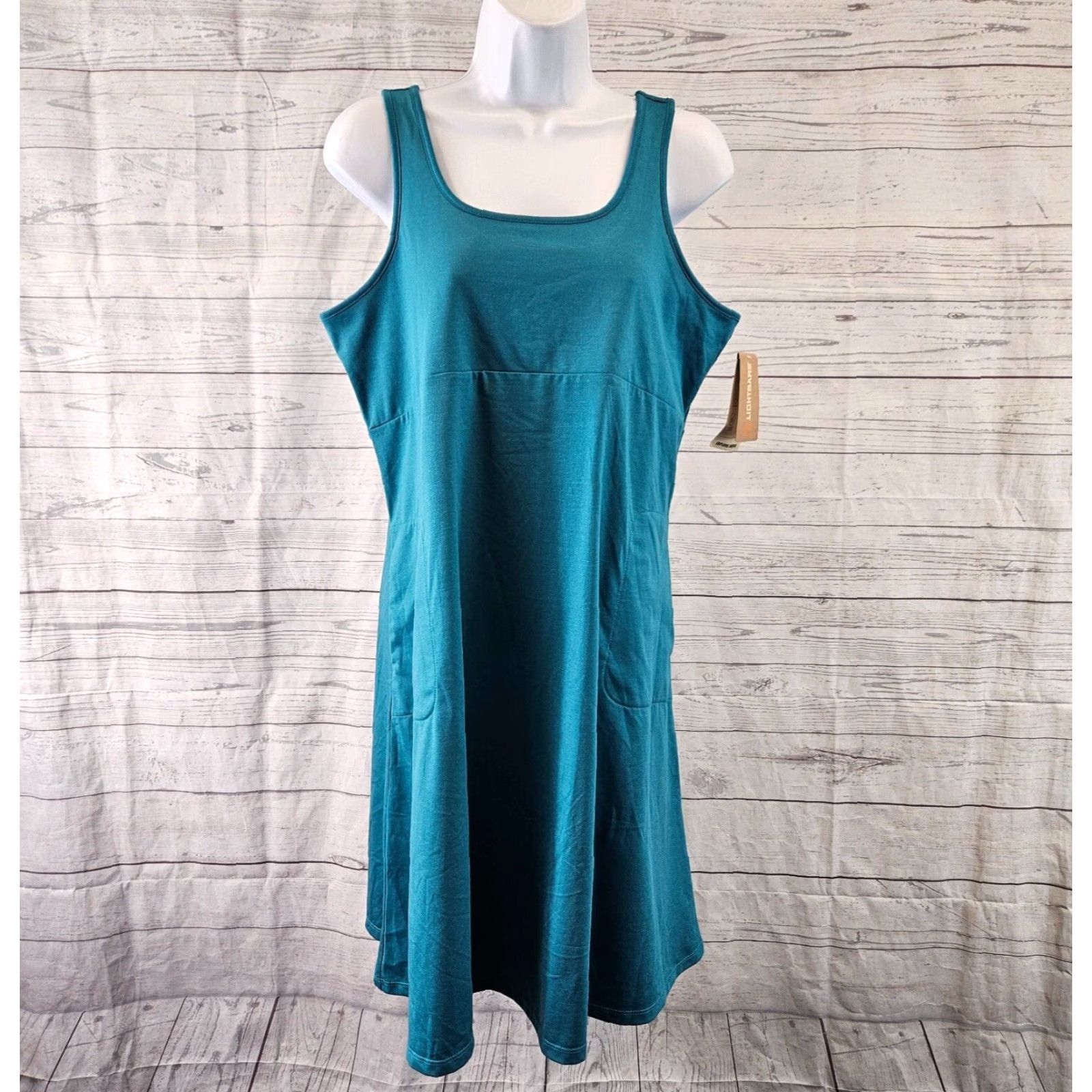 Vintage **Lightbare Womens XL Blue Solid Tank Dress** User: Lightbare Womens Blue XL Solid Tank Dress Size XL / US 12-14 / IT 48-50 - 2 Thumbnail