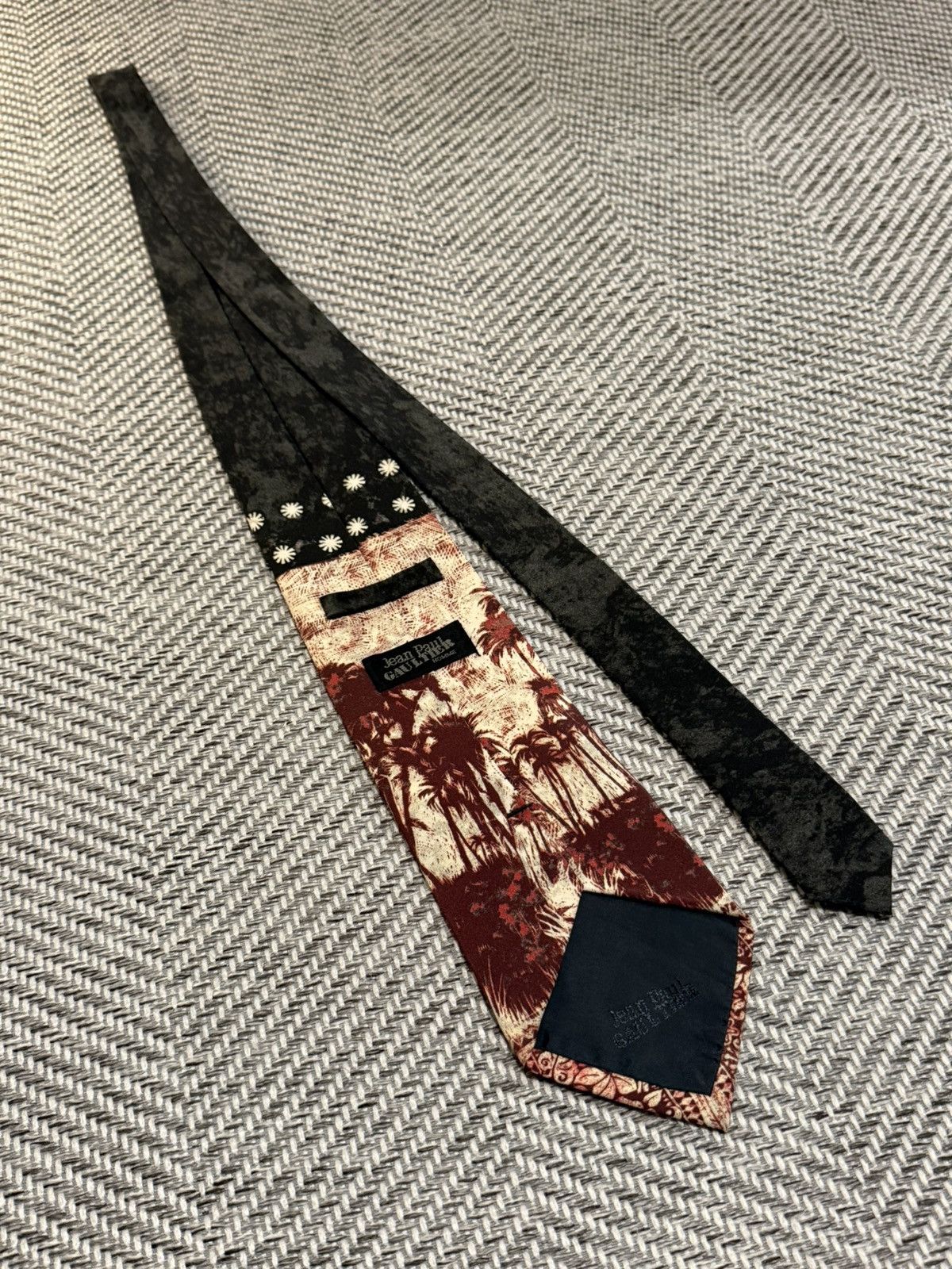 Jean Paul Gaultier Jean Paul Gaultier Homme Palm Tree Panel Tie Size ONE SIZE - 5 Thumbnail