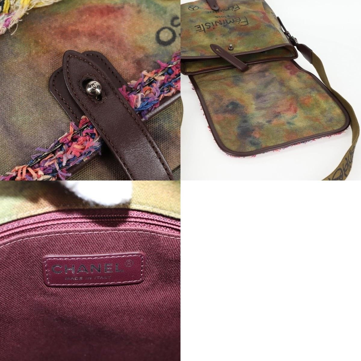 Chanel Chanel Embroidery Graffiti Shoulder Bag Size ONE SIZE - 8 Thumbnail