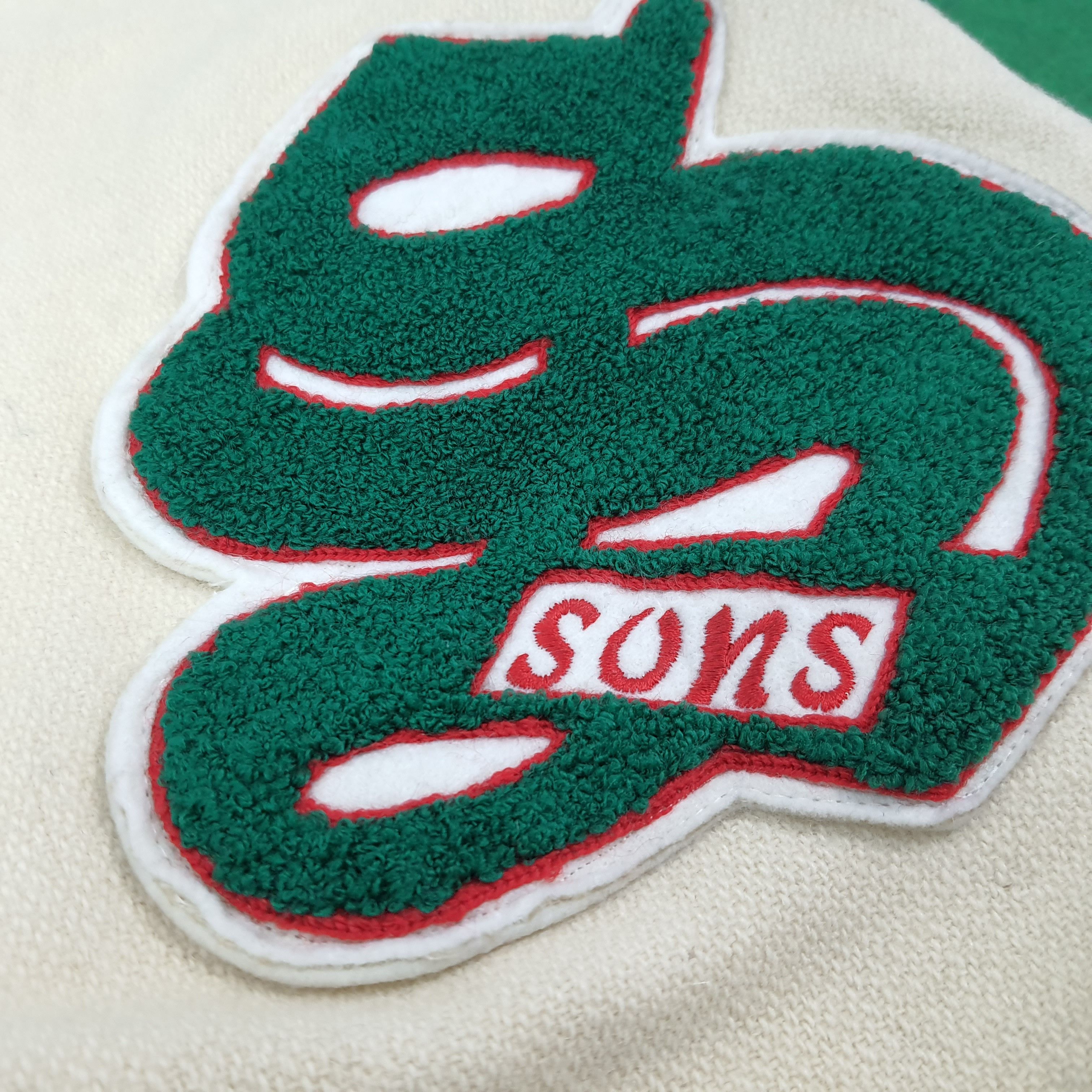 Vintage Vintage Varsity SONS Custom Skull Logo Jacket C275N25 Size US XL / EU 56 / 4 - 3 Thumbnail