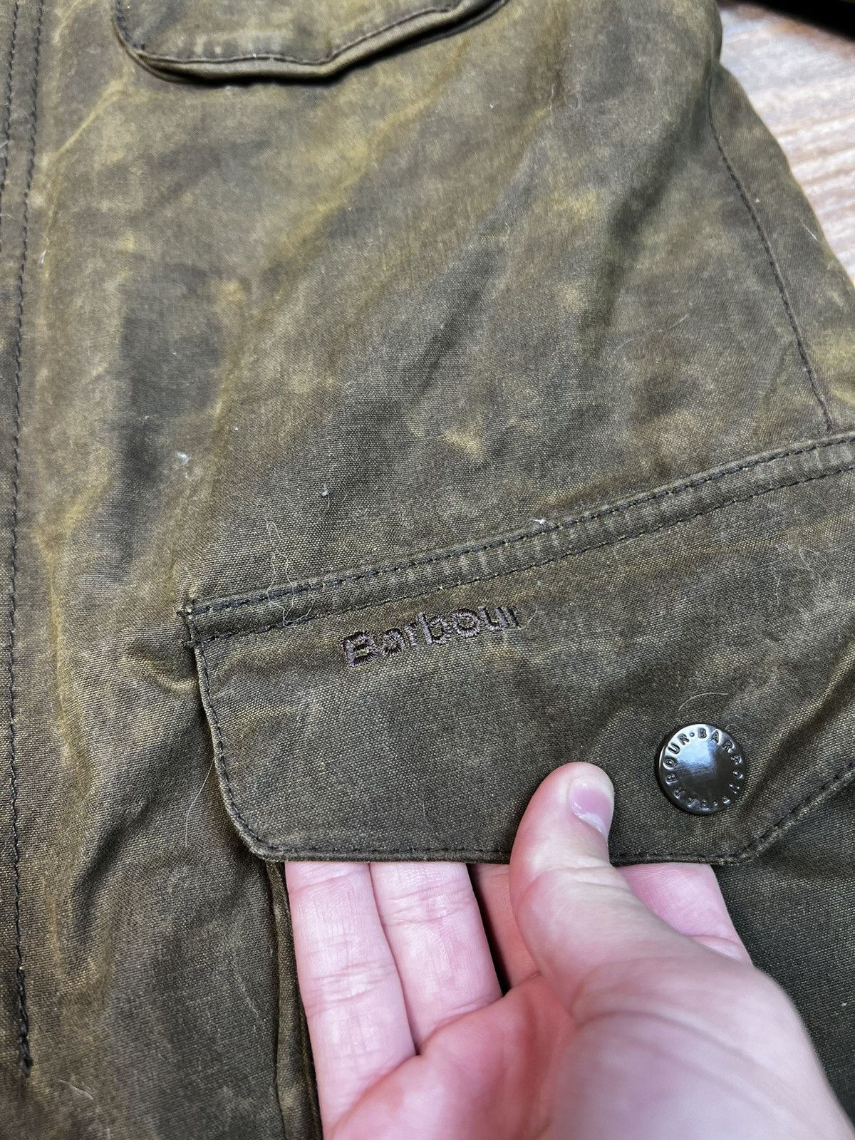 Barbour Barbour Ogston Green Waxed Jacket with Elbow Size US S / EU 44-46 / 1 - 7 Thumbnail