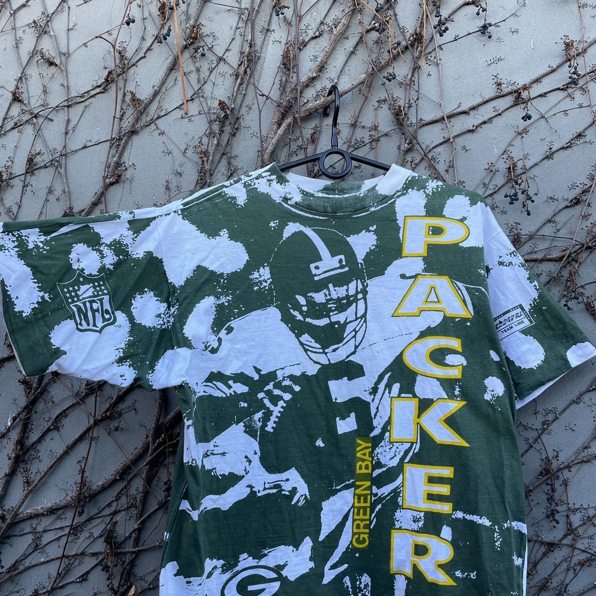 NFL Vintage 90’s Green Bay Packers Overprint NFL T-Shirt Size US M / EU 48-50 / 2 - 2 Thumbnail