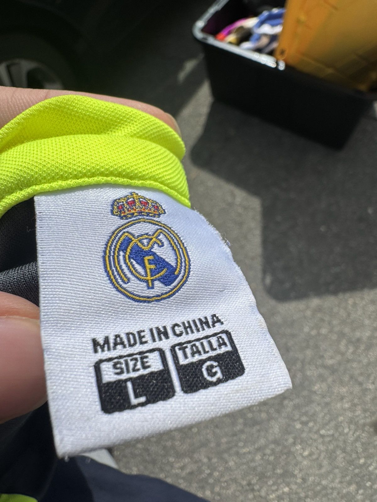 Vintage Real Madrid green & grey soccer practice jersey Size L Size US L / EU 52-54 / 3 - 2 Thumbnail