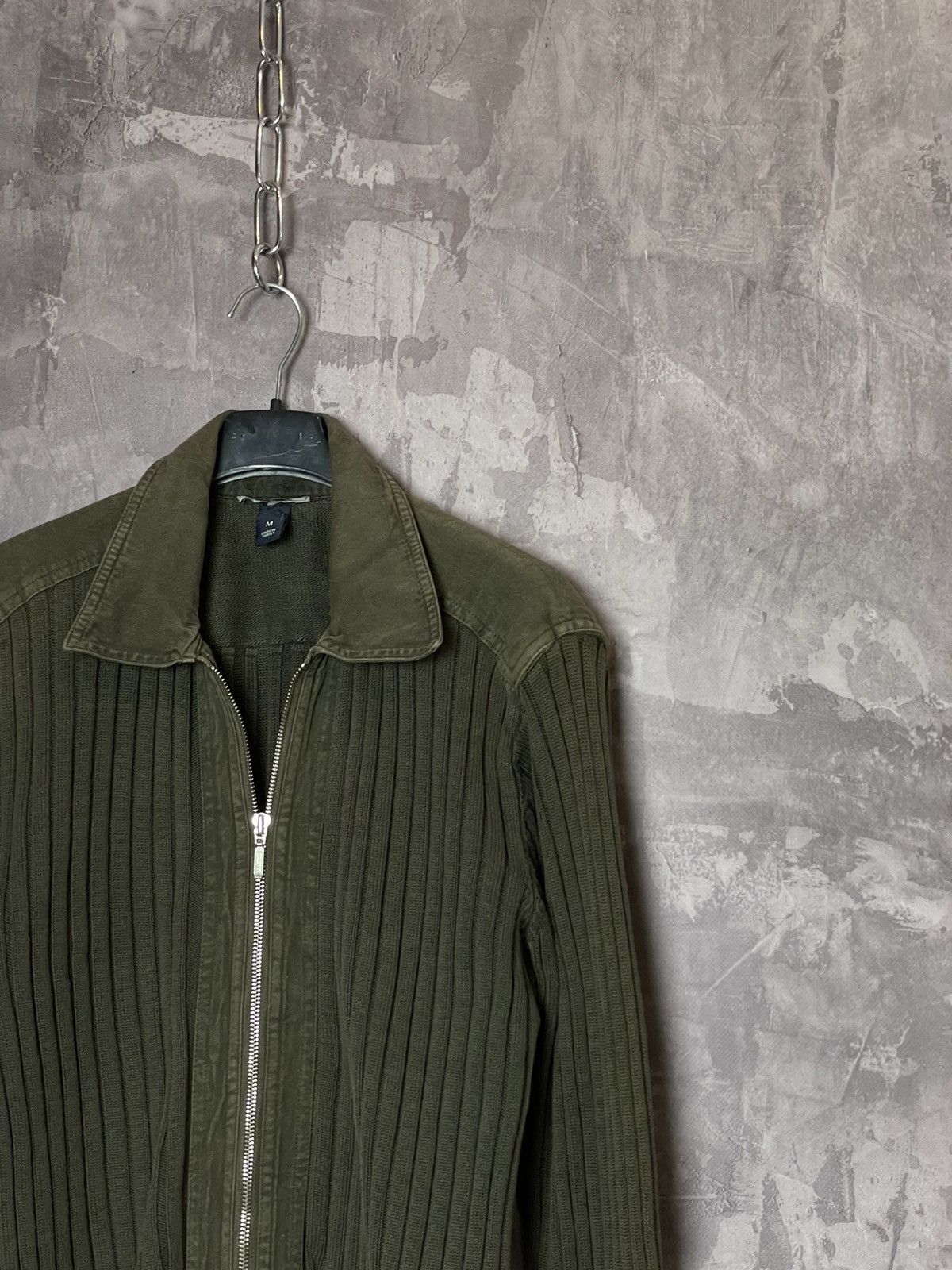 Japanese Brand Y2K DISTRESSED FADED SWEATER ZIP UP VINTAGE JAPANESE BRAND Size US M / EU 48-50 / 2 - 3 Thumbnail