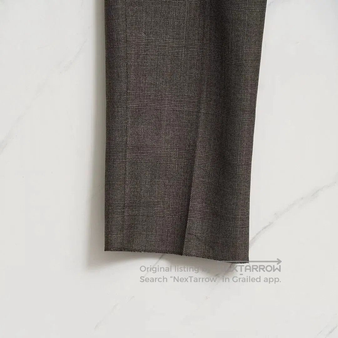 Saint Laurent Paris Saint Laurent Brown Checkered Drawstring Pants. Size US 28 / EU 44 - 4 Thumbnail