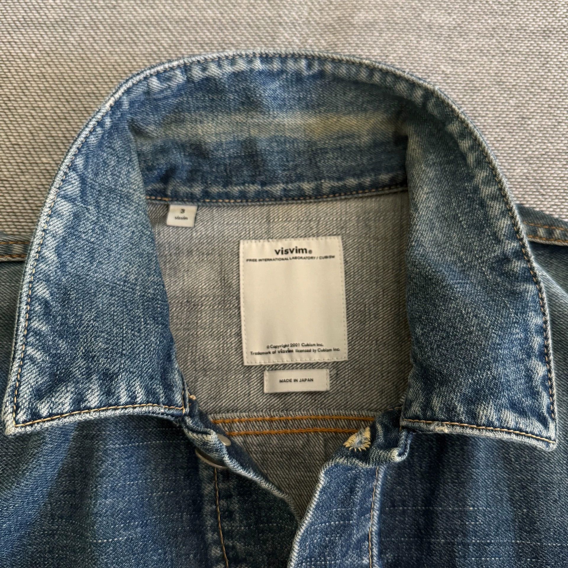 Visvim Visvim 101 16SS Type 2 Damaged Denim Jacket Size 3 Size US L / EU 52-54 / 3 - 4 Thumbnail