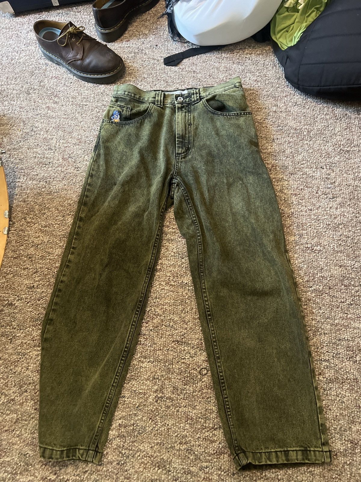 Polar Skate Co. Polar 93’ Green Denim Pants Size US 28 / EU 44 - 5 Thumbnail