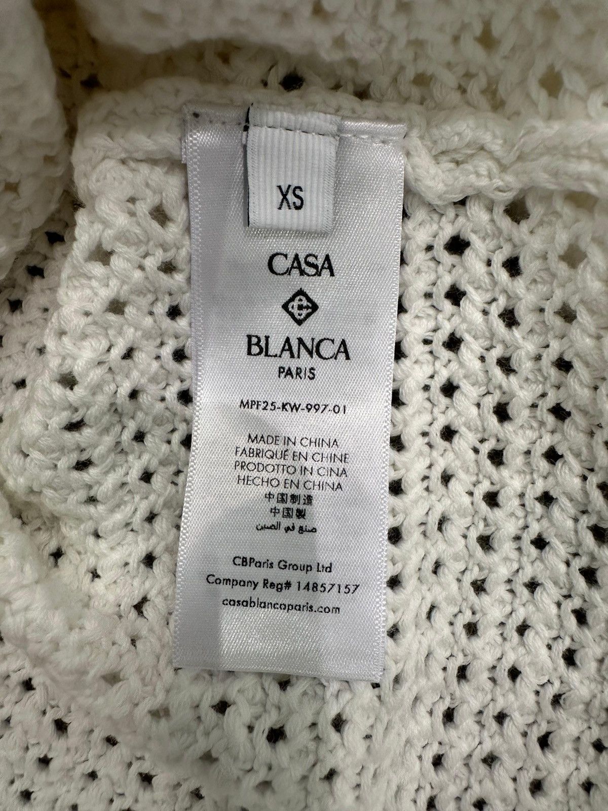 Casablanca CASABLANCA - Cotton Tennis Crochet Shirt Size US XS / EU 42 / 0 - 6 Thumbnail