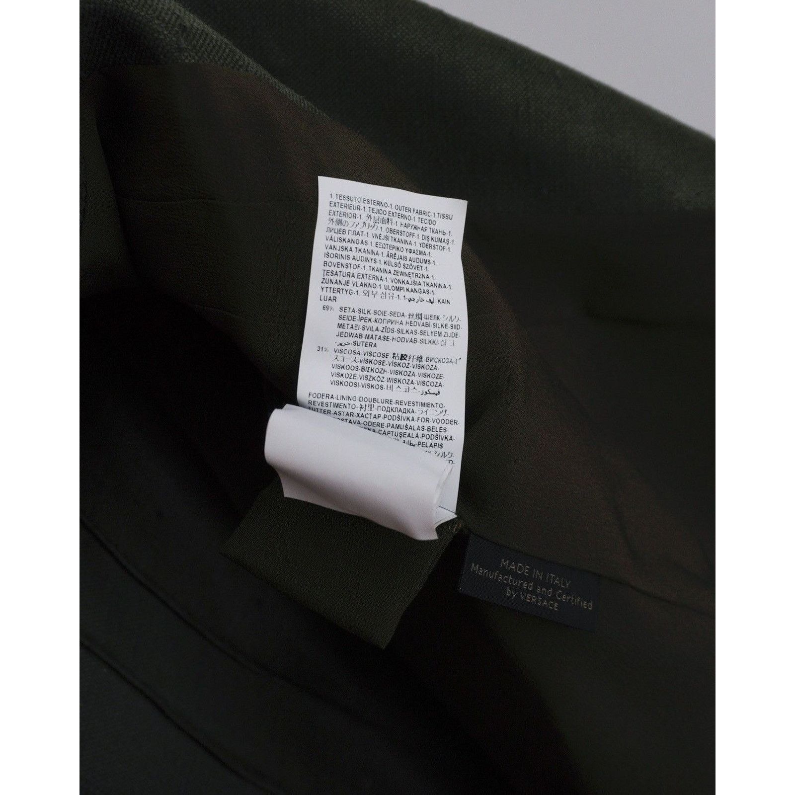Versace Rare versace medusa military khaki dress jacket Size S / US 4 / IT 40 - 14 Thumbnail