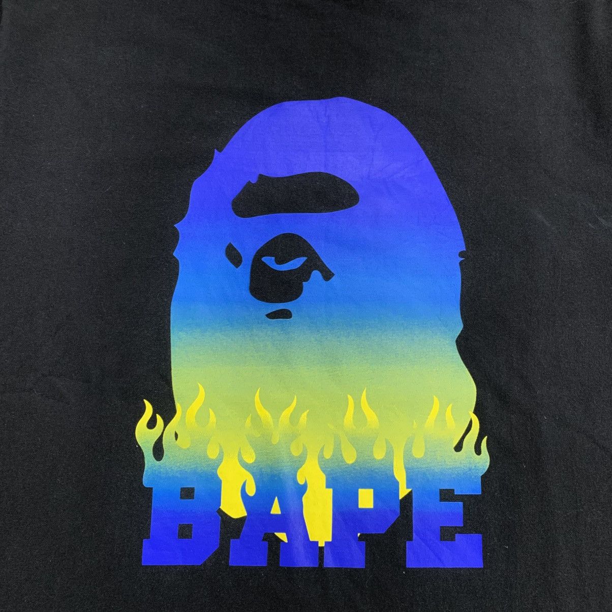 Bape Vintage A Bathing Ape Blue Flame Head Iconic Logo Size US XL / EU 56 / 4 - 3 Thumbnail