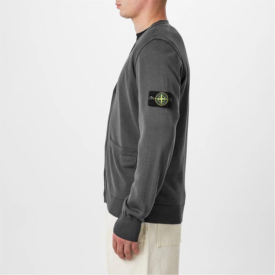 Stone Island o1g2r1mq0526 Patch Wool Cardigan in Grey Size US L / EU 52-54 / 3 - 4 Thumbnail