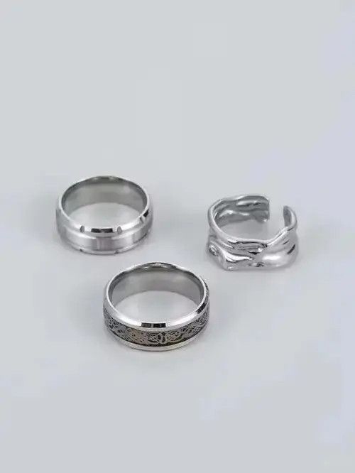 Other 3pcs Mens Ring set Size ONE SIZE - 4 Thumbnail