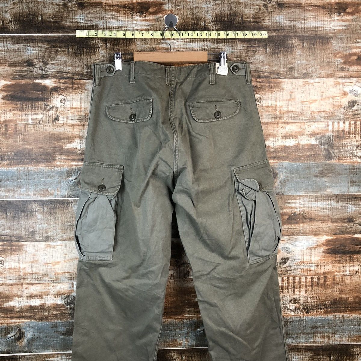 Post Overalls D Post Oalls Green Cargo Multipocket Pants #A2560 Size US 34 / EU 50 - 16 Thumbnail