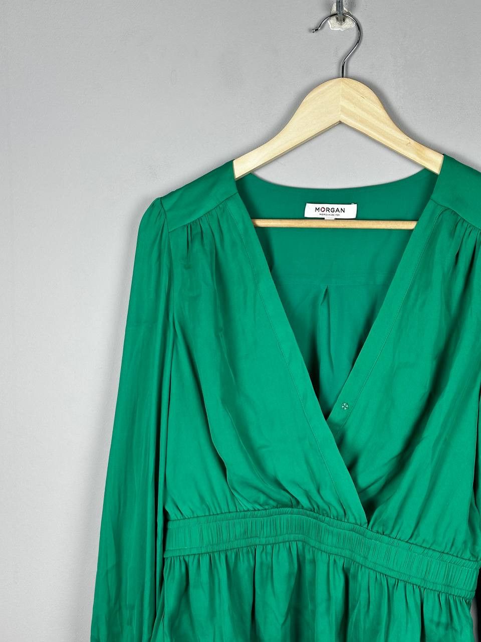 Morgan De Toi Morgan De Toi Green Sexy Tank Top Blouse Size M / US 6-8 / IT 42-44 - 3 Thumbnail
