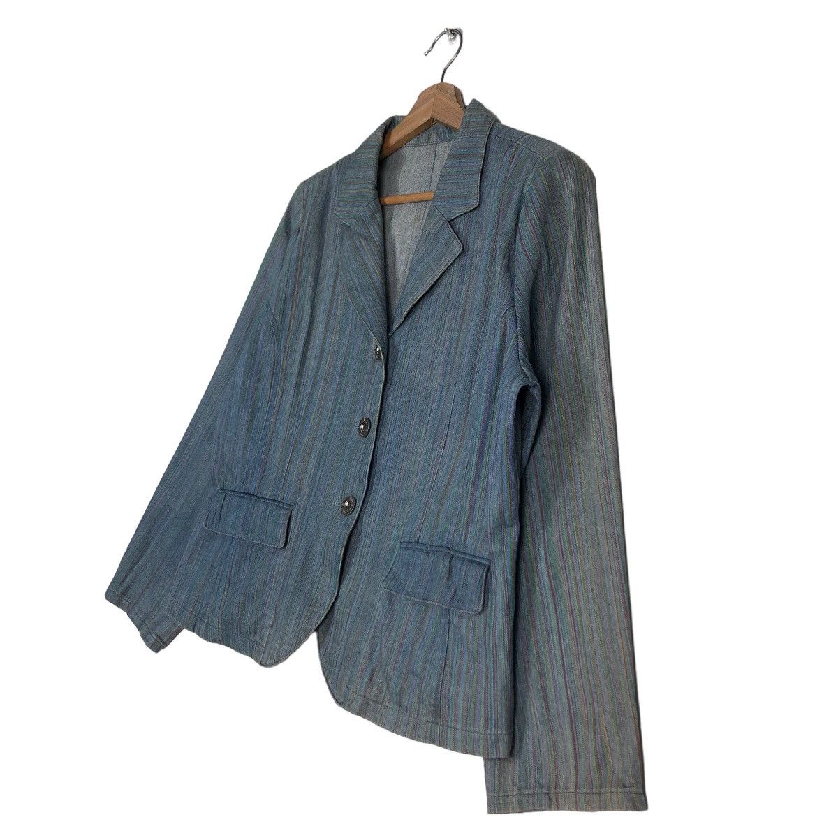 Japanese Brand 🔥Vintage Hickory Chore Jacket Military Style Issey Miyake Size US L / EU 52-54 / 3 - 2 Thumbnail