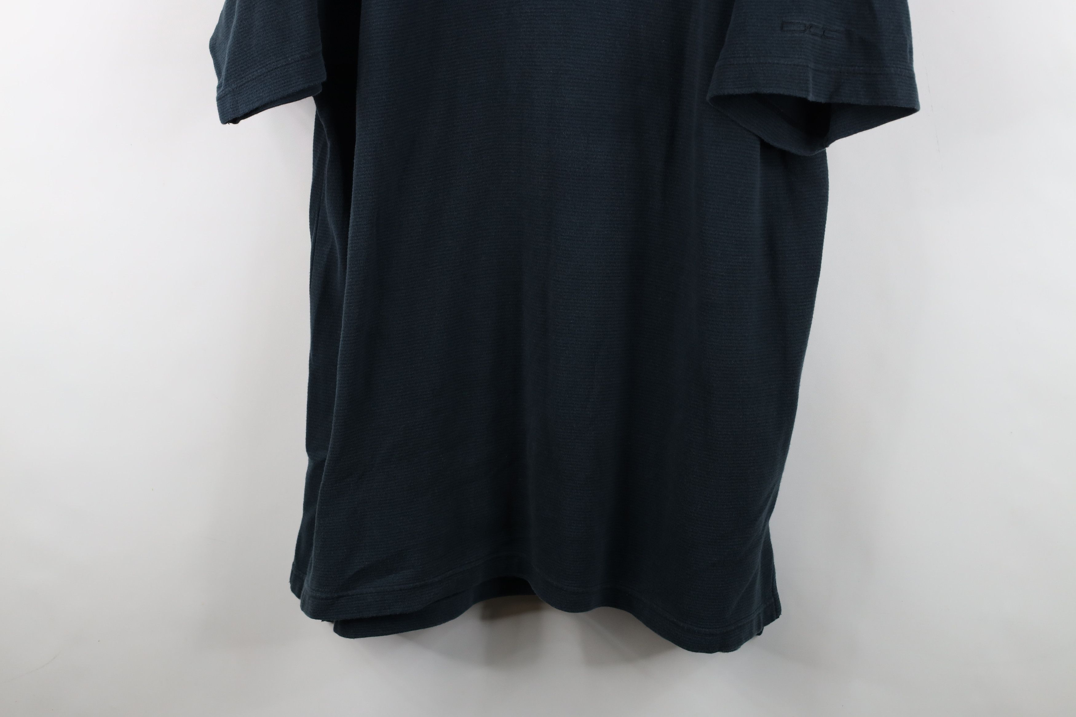 Vintage Vintage 90s Streetwear Ribbed Baggy Golf Polo Shirt Black Size US L / EU 52-54 / 3 - 3 Thumbnail