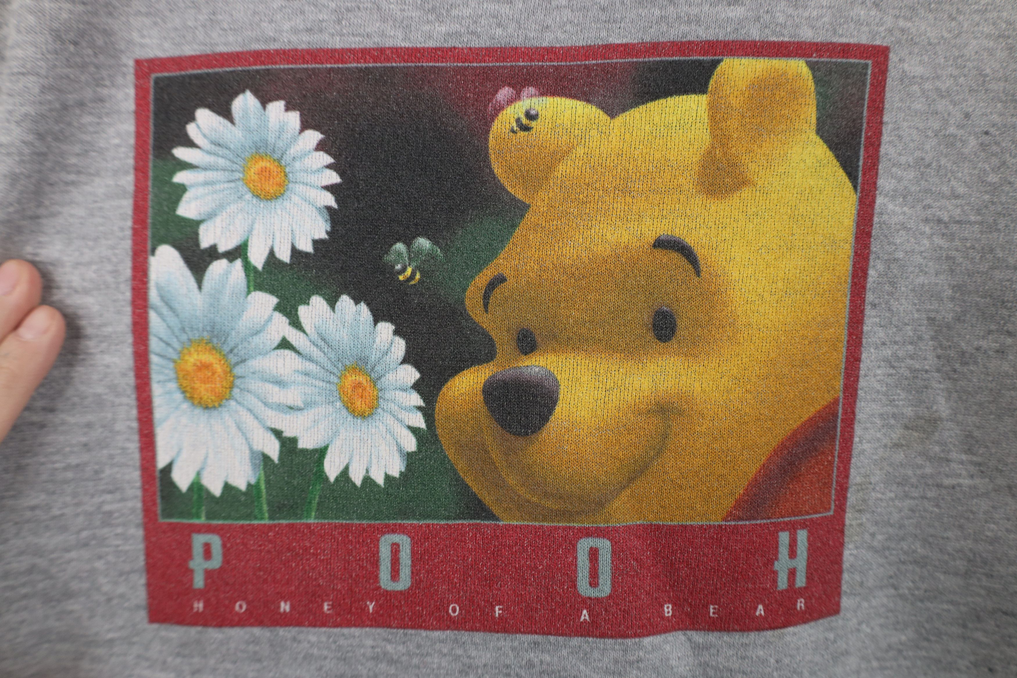 Disney Vintage 90s Disney Winnie the Pooh Box Logo Sweatshirt Size 3XL / US 20-22 - 4 Thumbnail