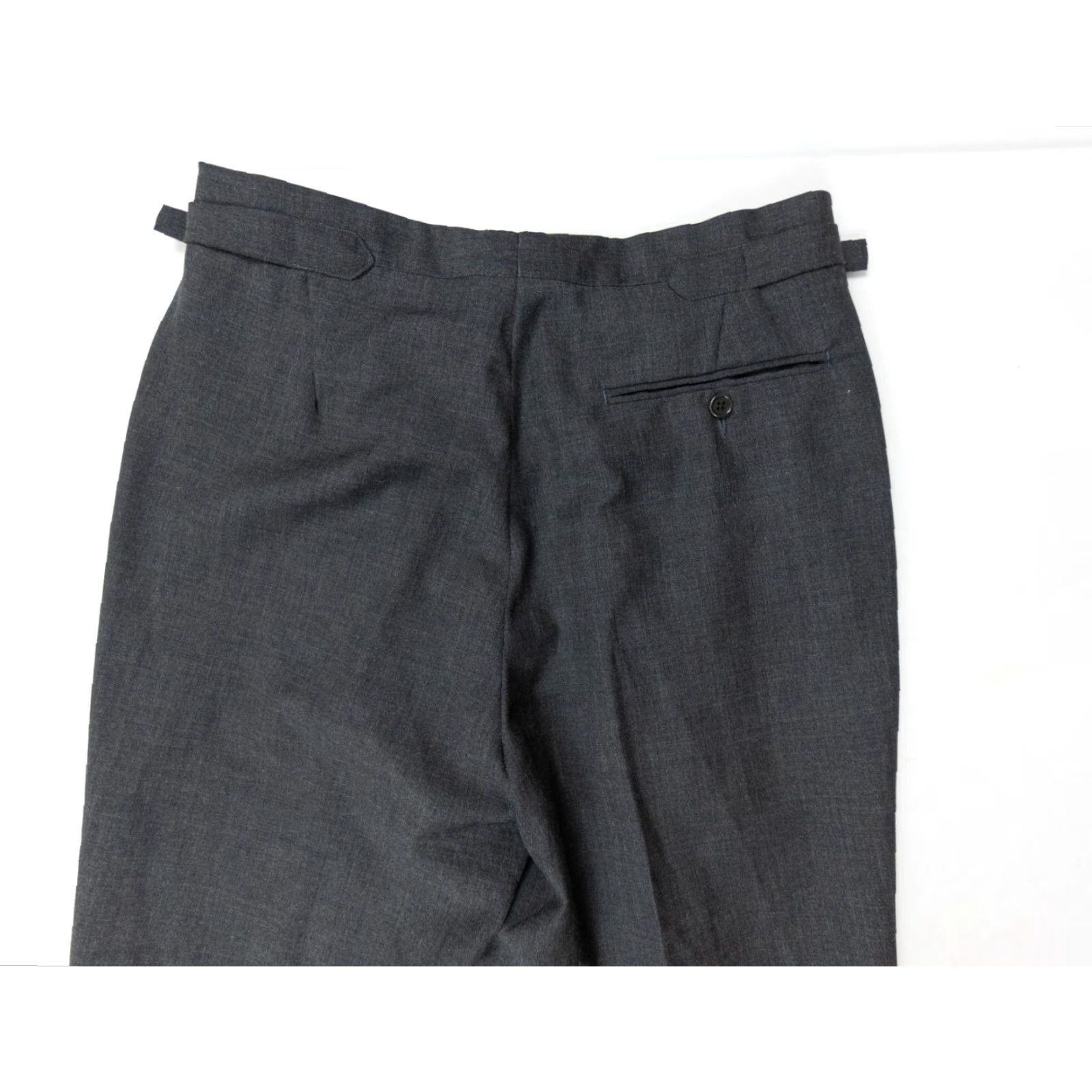 Moschino VINTAGE Moschino Gray Pleated Wool Pants Womens Size 50 Wide-Leg Regular Fit Size 36" / US 14 / IT 50 - 7 Thumbnail