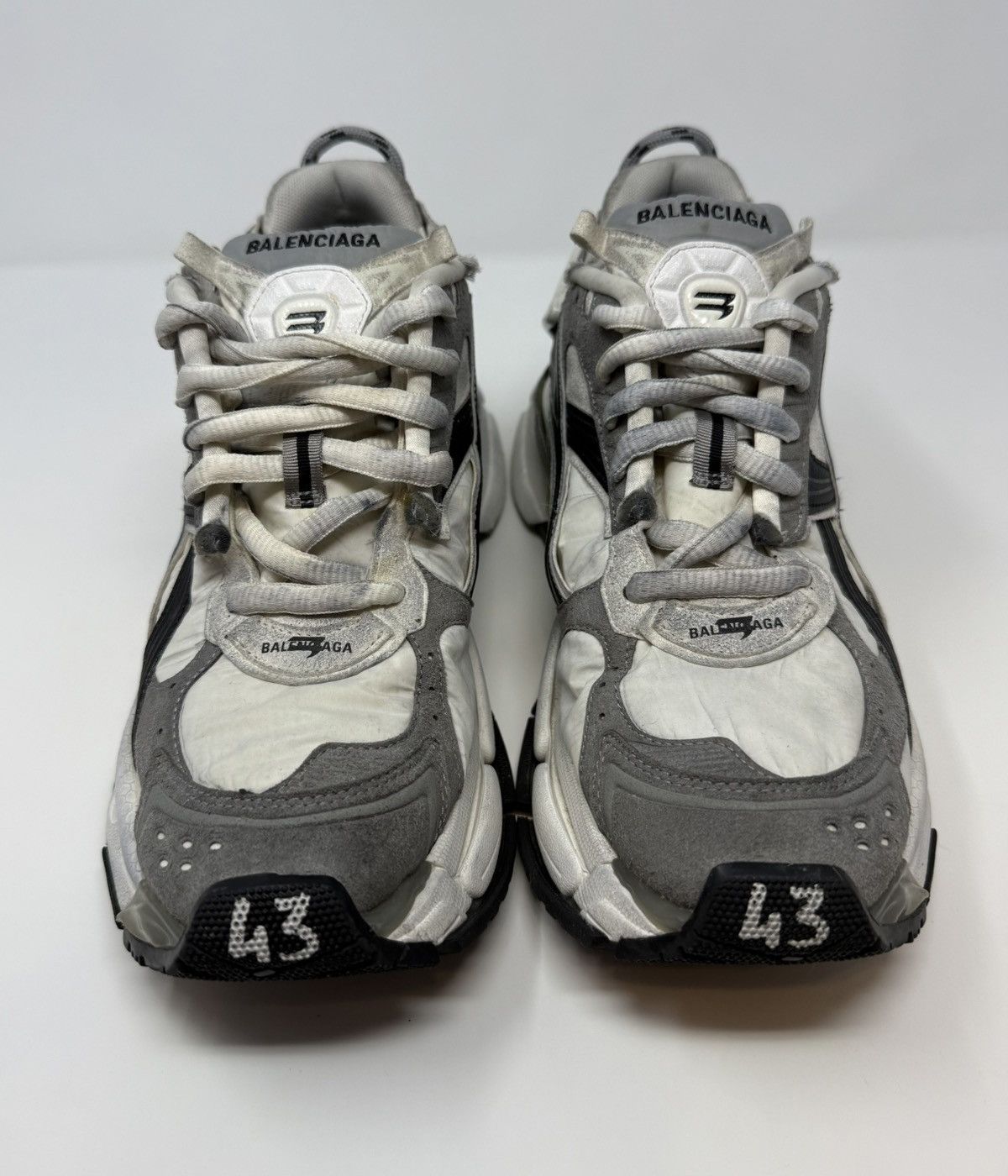 Balenciaga Balenciaga Runner Sneaker Grey/White/Black Size US 10 / EU 43 - 2 Thumbnail