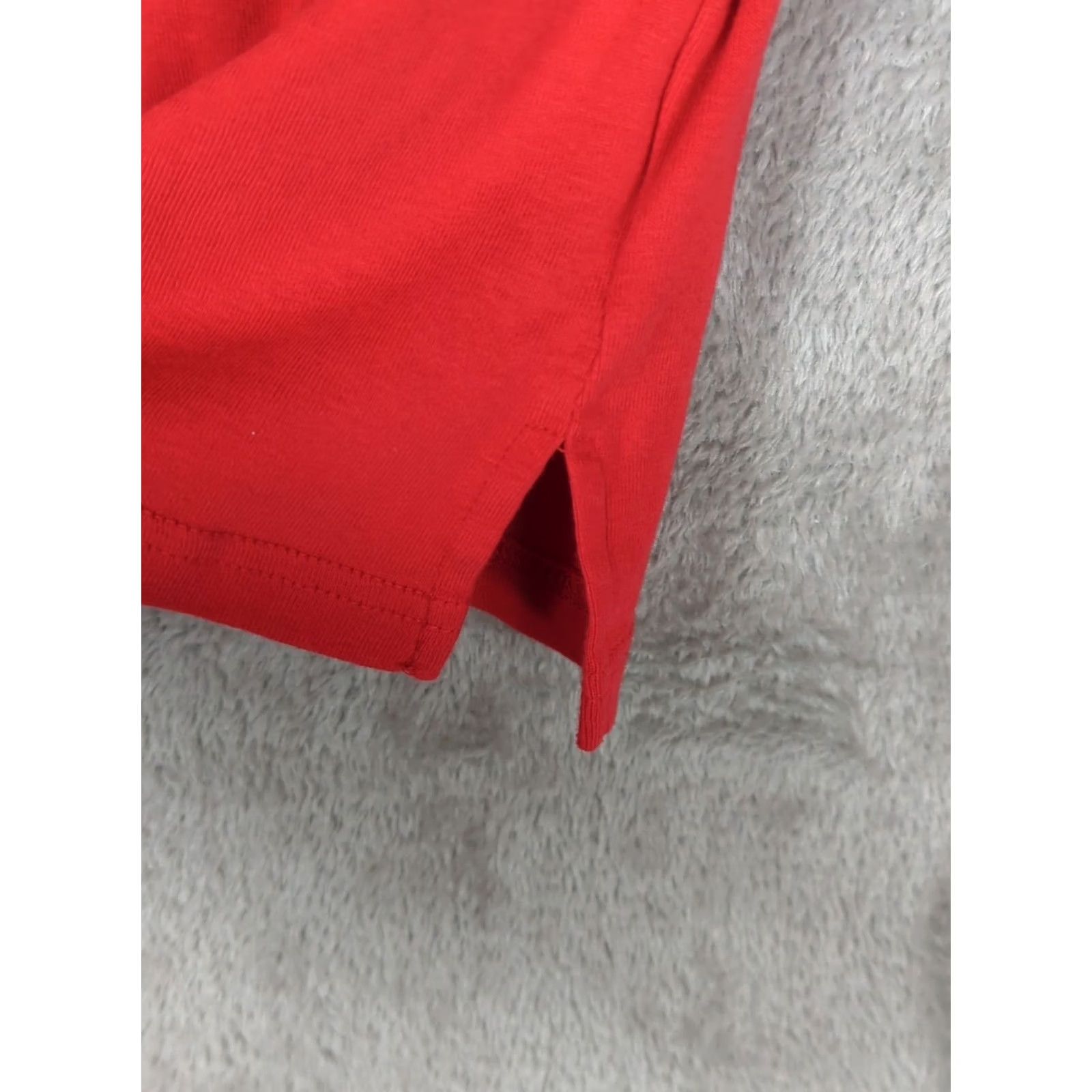 Ralph Lauren Lauren Ralph Lauren Red Cotton Stretch Boatneck Tee M Nautical Rolled Sleeve Women Size M / US 6-8 / IT 42-44 - 5 Thumbnail