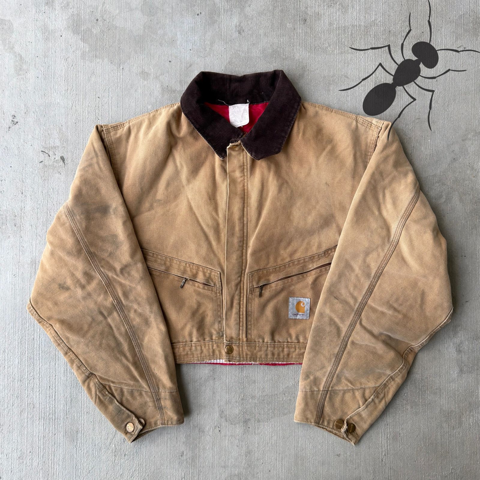 Carhartt × Vintage Carhartt brown cropped Detroit style work wear jacket Size US L / EU 52-54 / 3 - 1 Thumbnail