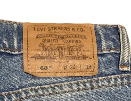 Levi's Vintage Levis 607 Relaxed Tapered Jeans Size US 33 - 7 Thumbnail