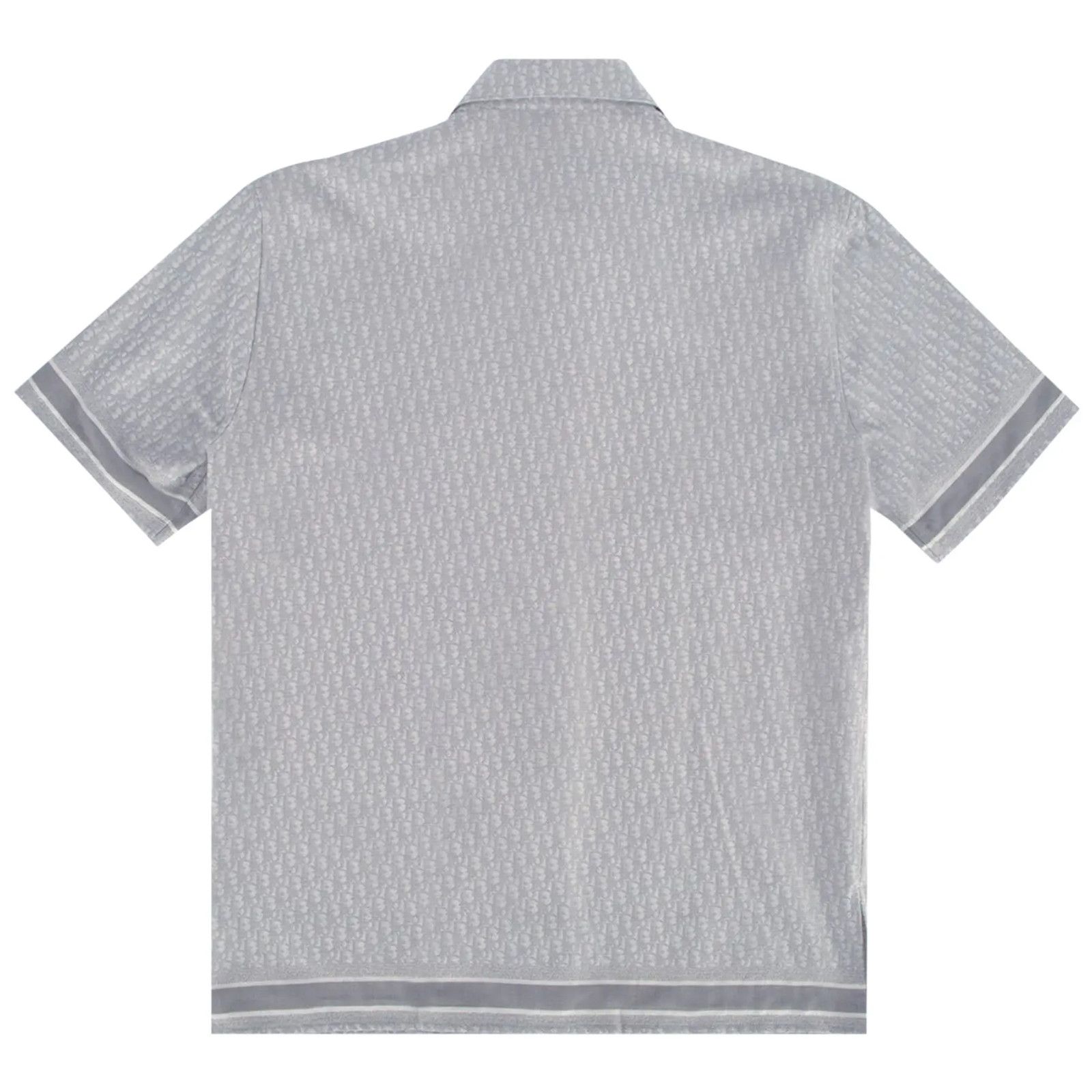Dior Dior Oblique Grey Logo Cotton Jacquard Short Sleeve Size US M / EU 48-50 / 2 - 11 Thumbnail