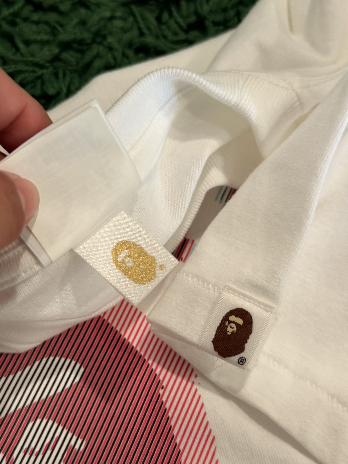 Bape BAPE - Pink Ape Head Tee - White - XL Size US XL / EU 56 / 4 - 5 Thumbnail