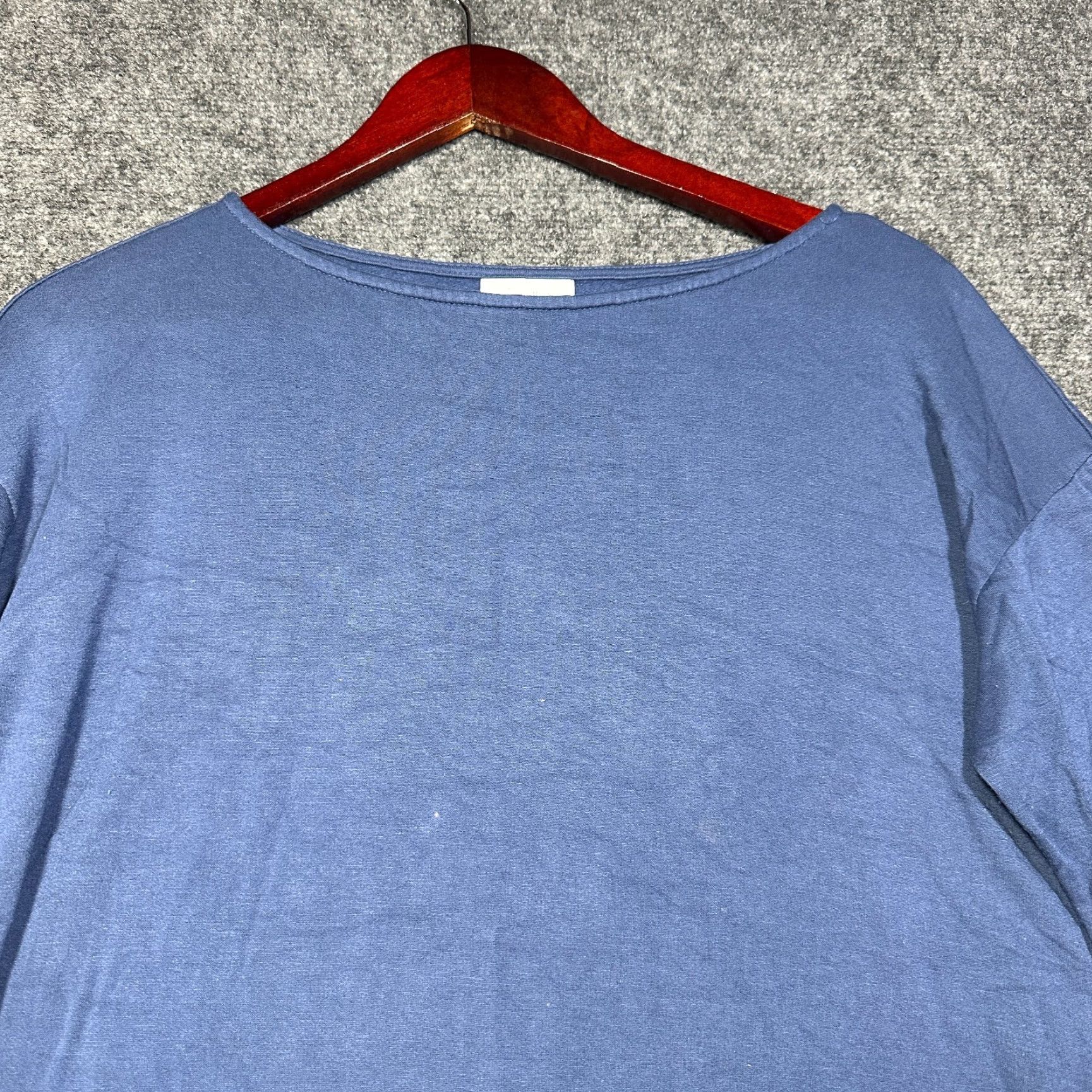 J. Jill J. Jill Top Womens Small Blue Stretch Long Sleeve Tee Shirt Pullover Side Zip Hem V-Neck Shirt Ladies XS? Size S / US 4 / IT 40 - 4 Thumbnail