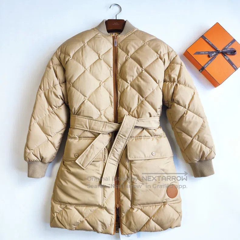 Hermes Double-sided Long Down Jacket