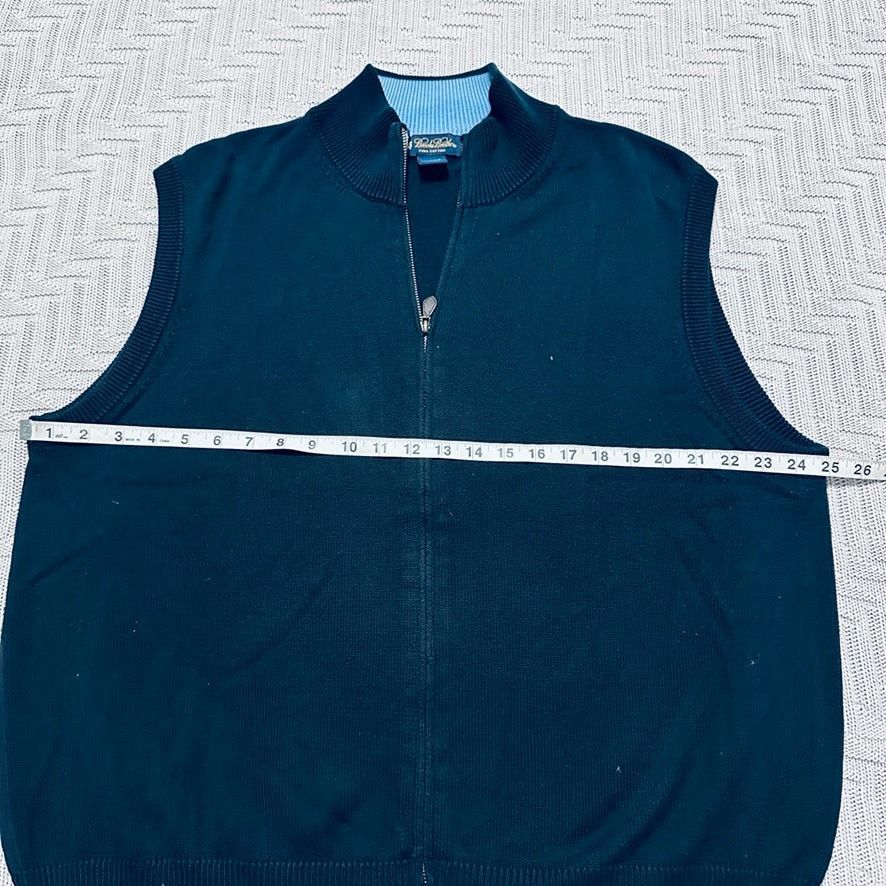 Brooks Brothers Brooks Brothers navy full zip sweater vest Size US XL / EU 56 / 4 - 5 Thumbnail