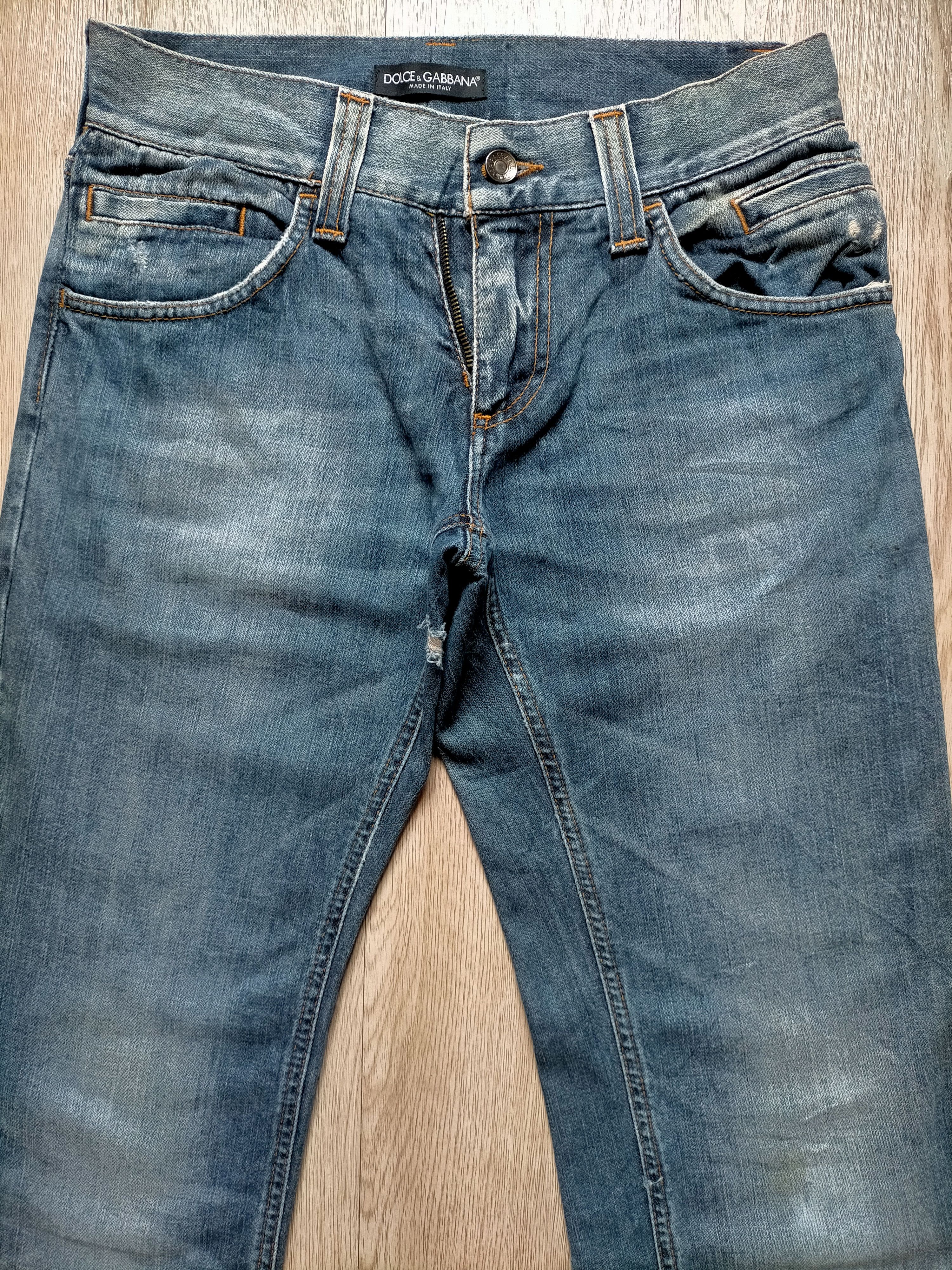 Dolce & Gabbana Dolce & Gabbana Double Zipped Distress Jeans Size US 30 / EU 46 - 6 Thumbnail