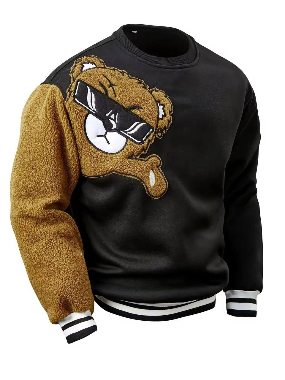 Japanese Brand × Vintage fur sleeve sweatshirt with bear style Size US L / EU 52-54 / 3 - 2 Thumbnail