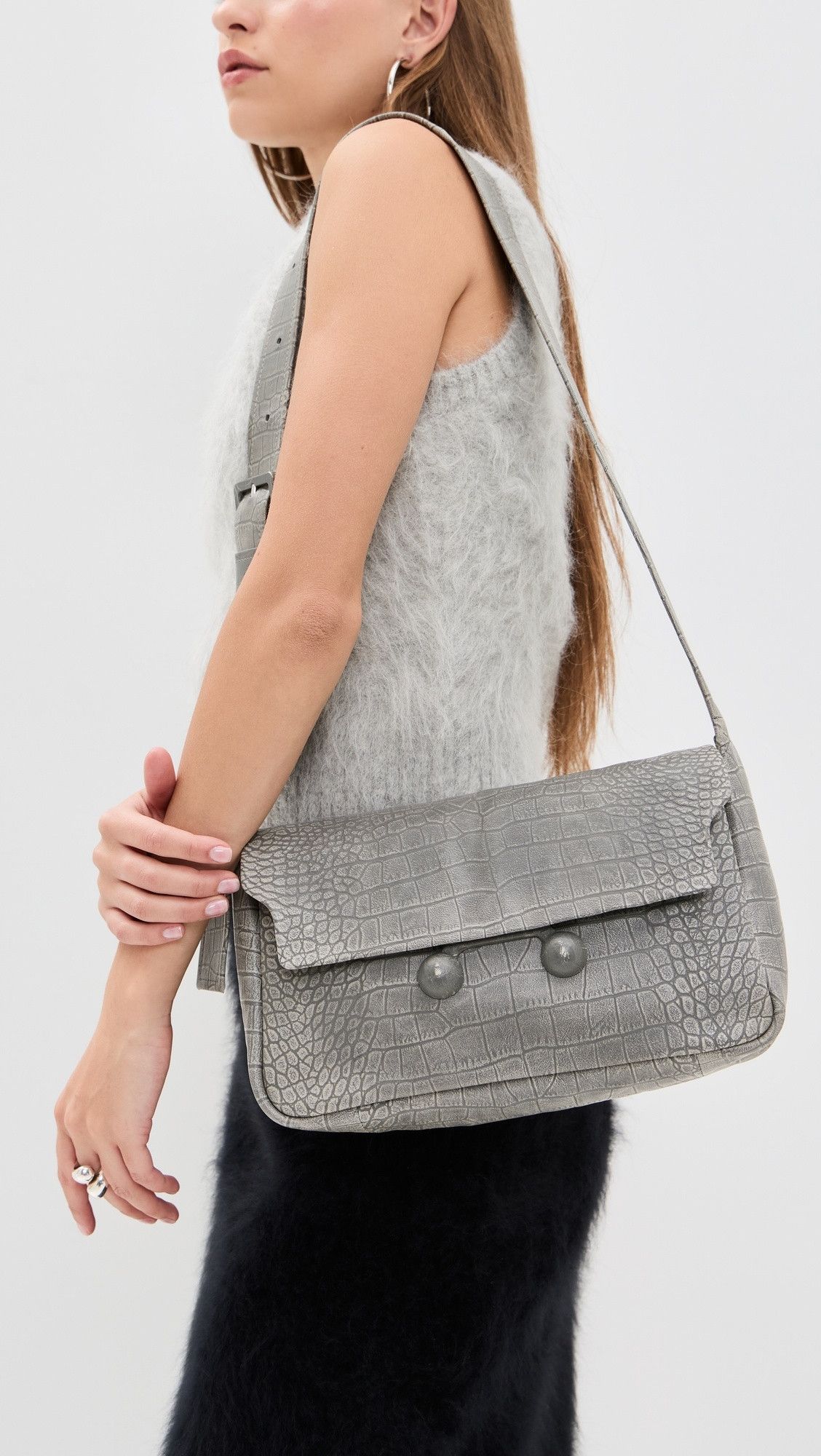Marni o1f1d3z0825 Size: OS / Medium Shoulder Bag in Grey Size ONE SIZE - 2 Thumbnail
