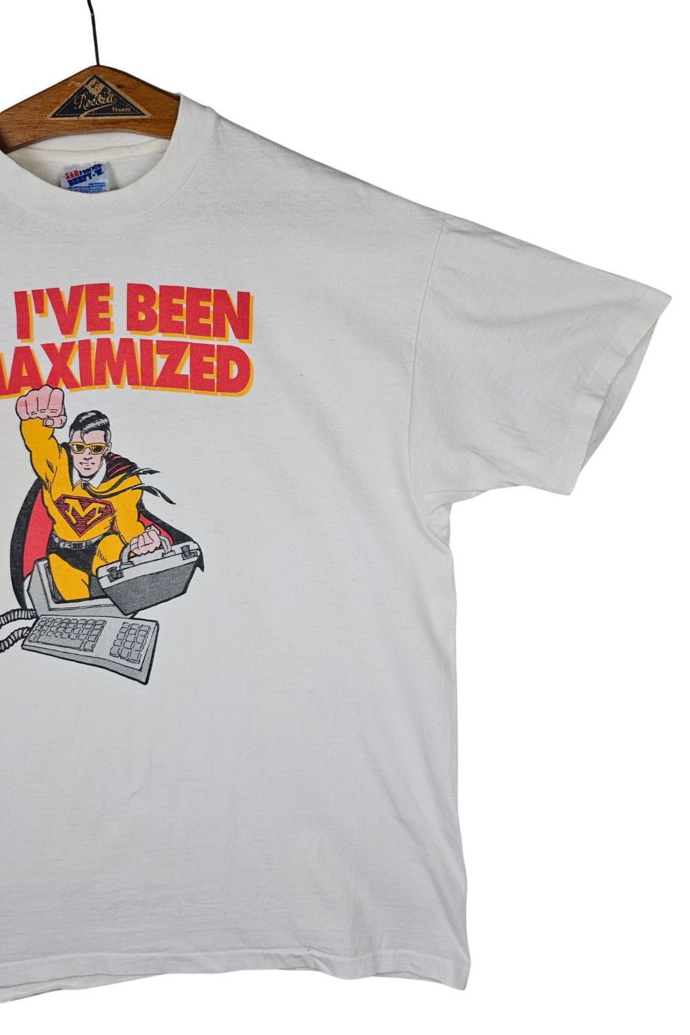 Hanes 1993 Maximizer for Windows Promo Tee - Hanes Beefy-T USA Size US XL / EU 56 / 4 - 5 Thumbnail
