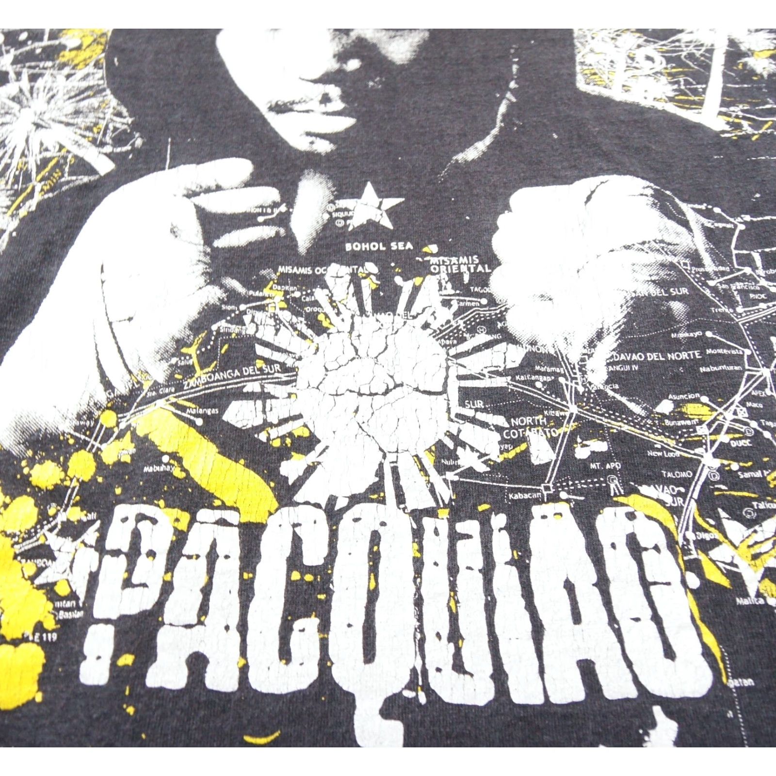 Vintage VINTAGE Manny Pacquiao Shirt Mens XL Black Long Sleeve Boxing Tee Faded Y2K Size US XL / EU 56 / 4 - 3 Thumbnail
