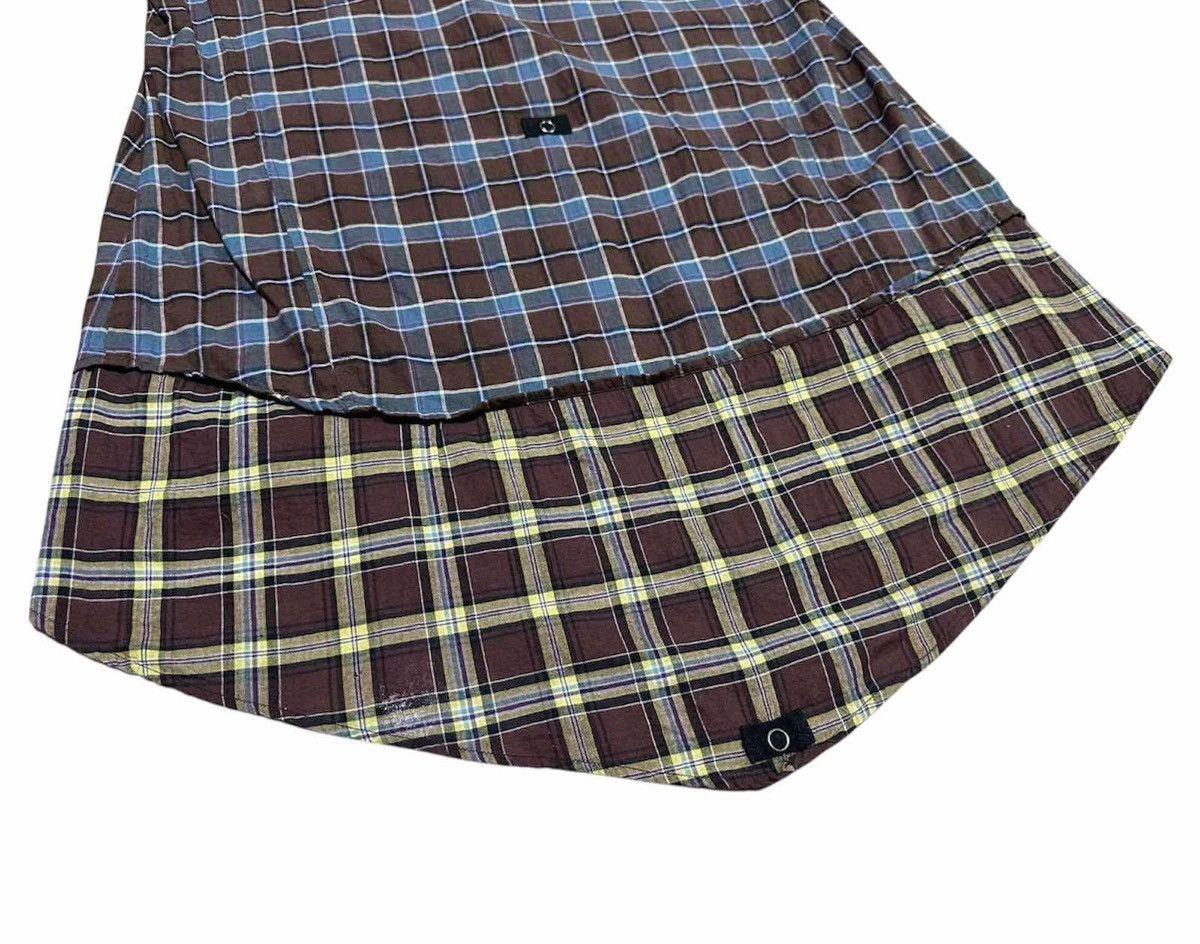PPFM 🔥Sick Y2K PPFM Draped Asymmetric Flannel Shirt Size US L / EU 52-54 / 3 - 17 Thumbnail