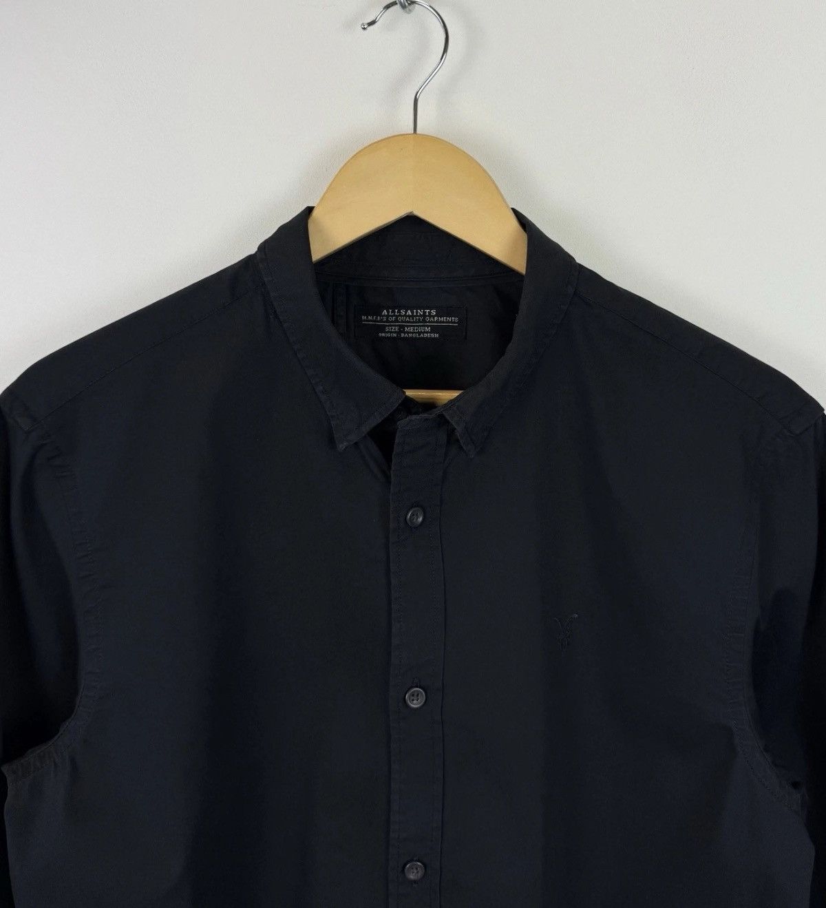 Allsaints Allsaints Redondo Long Sleeve Shirt Black Top Buttons Down Size US M / EU 48-50 / 2 - 3 Thumbnail