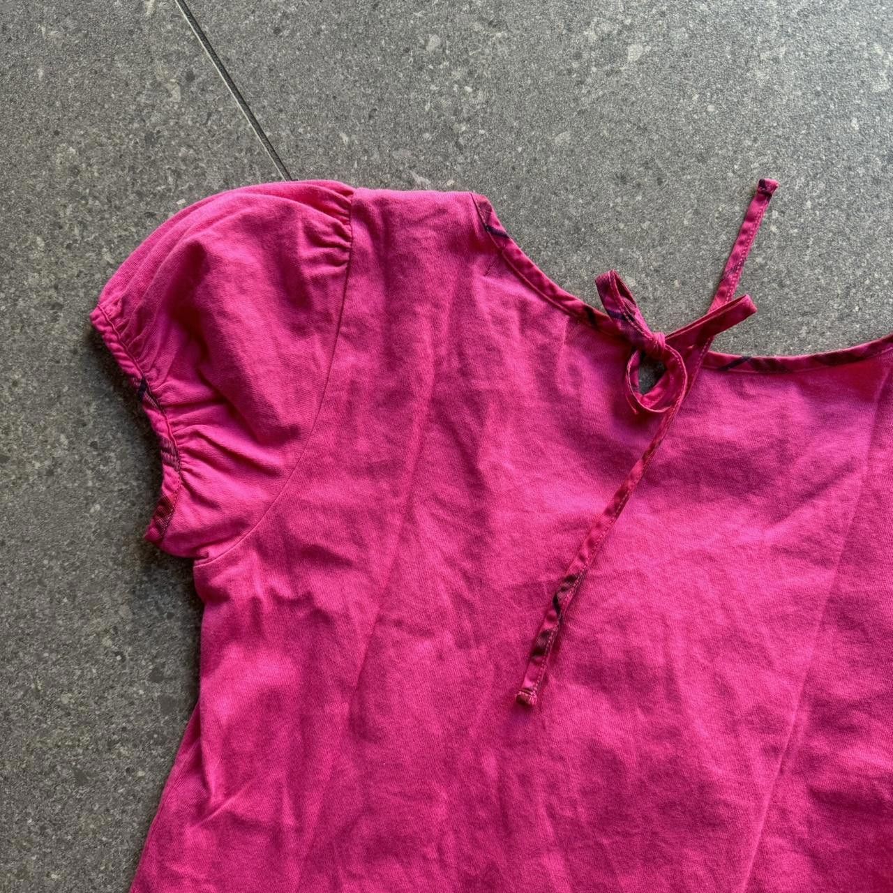 Burberry Burberry Pink Blouse With Tie Detail Size ONE SIZE - 5 Thumbnail