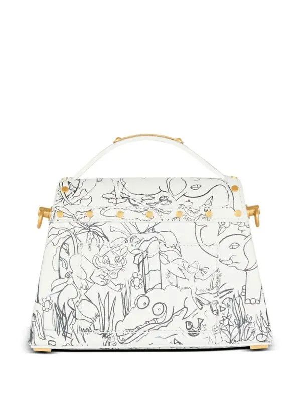 Balmain o1s1wg111225 Size:OS/X Disney B-Buzz Tote Bag in White Size ONE SIZE - 2 Thumbnail