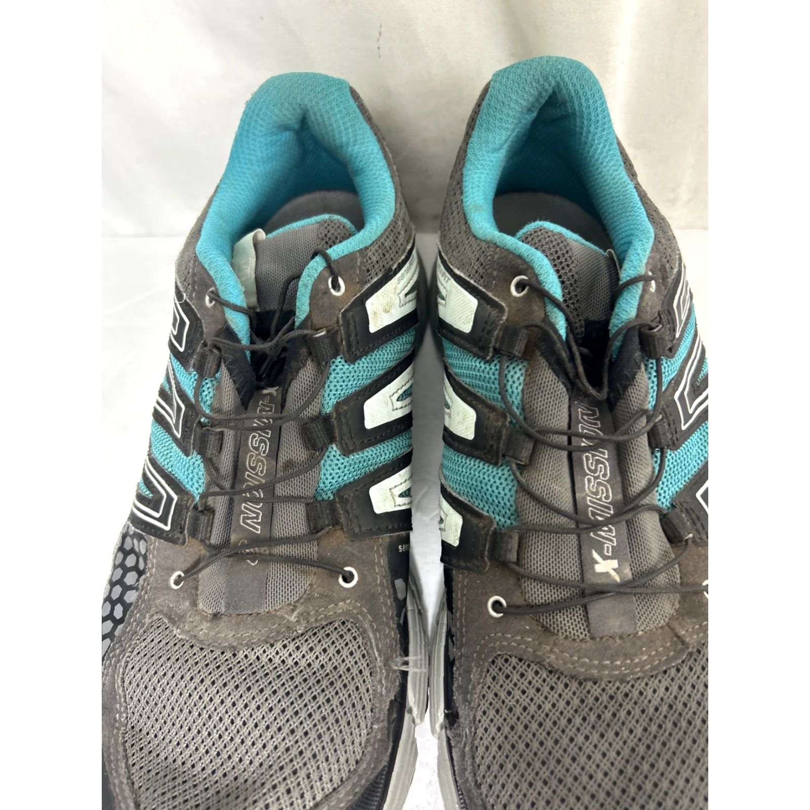 Salomon Womens Salomon X Mission 3 CS Trail Running Shoes Sneaker Women 12 Gray Black Teal Size US 11 / IT 41 - 6 Thumbnail