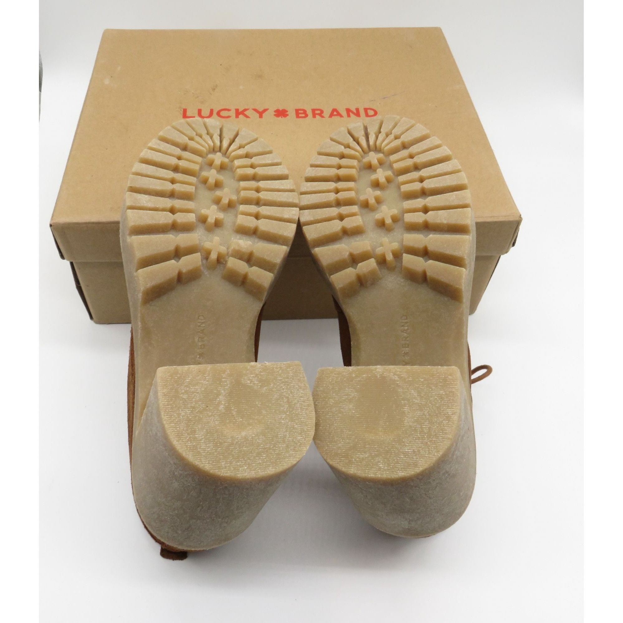 Lucky Brand Lucky Brand Women's 5.5 Brown Leather Lace-Up Heeled Ankle B Size US 5.5 / IT 35.5 - 6 Thumbnail