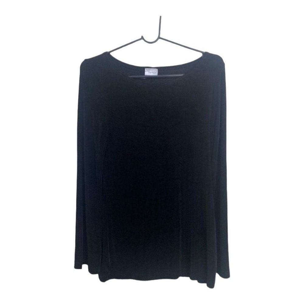 Other Spiegel Black Shimmer Long Sleeve Tunic Top – Size S Size S / US 4 / IT 40 - 1 Thumbnail