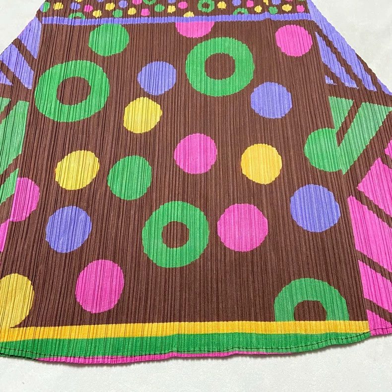 Issey Miyake Issey Miyake size:3 Colorful polka dot donut V-neck dress Size M / US 6-8 / IT 42-44 - 6 Thumbnail